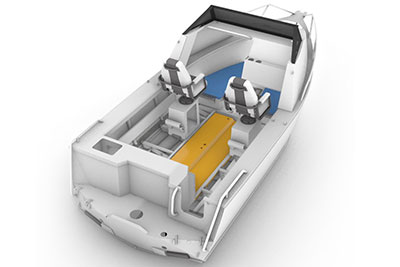 Underfloor fuel tank